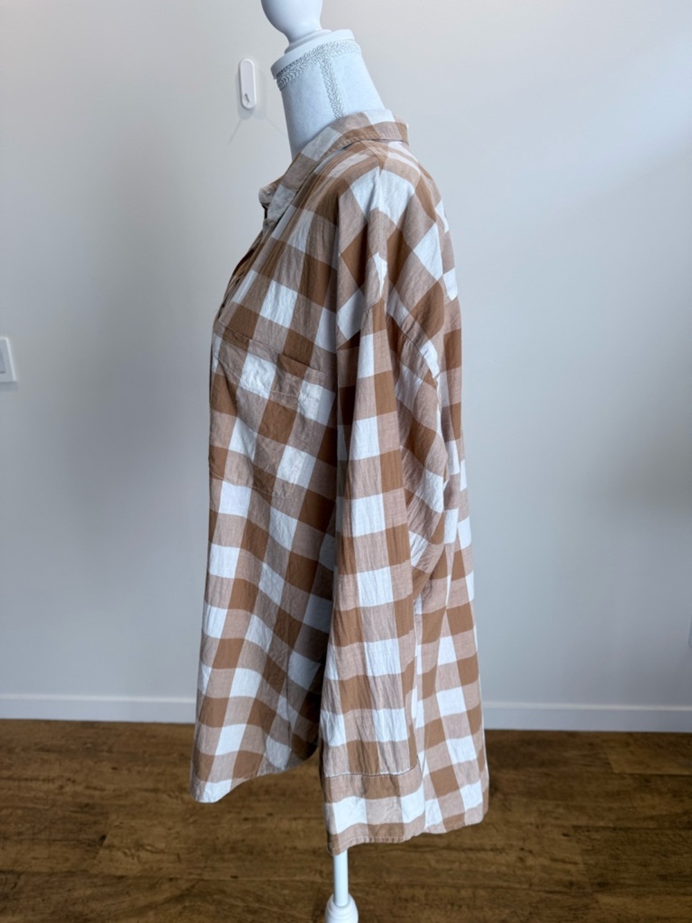Anthropologie Maeve The Bennet Buffalo Plaid Shirt Size Large Heritage Classic - Picture 3 of 9